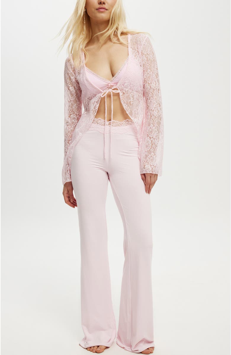 COTTON ON BODY Women's Peach Prc Lace Cardigan, Main, color,