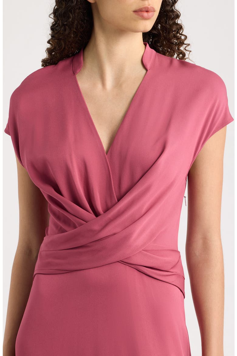Dareza V-Neck Midi Dress, Alternate, color, DRY ROSE