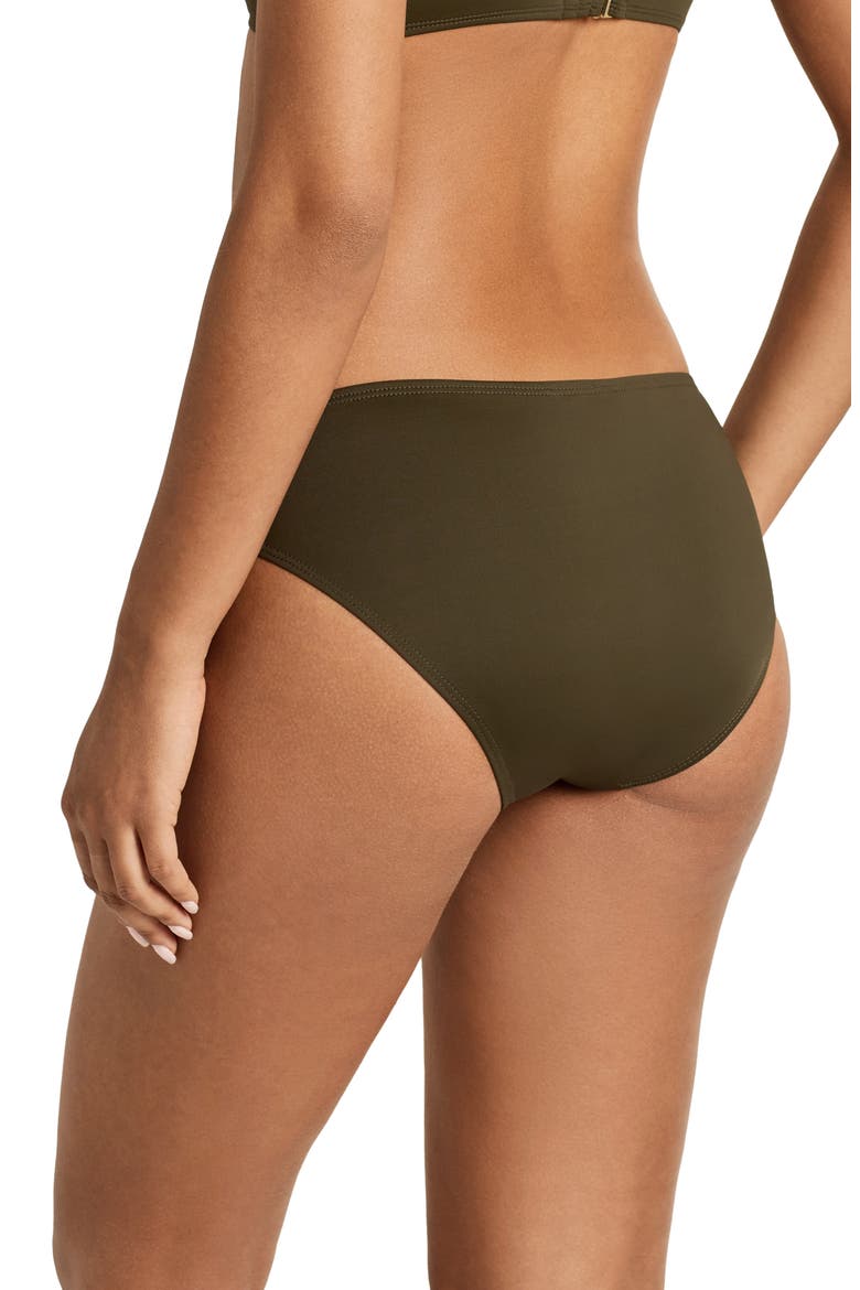 Ring Hipster Swim Bottoms, Alternate, color, DARK OLIVE