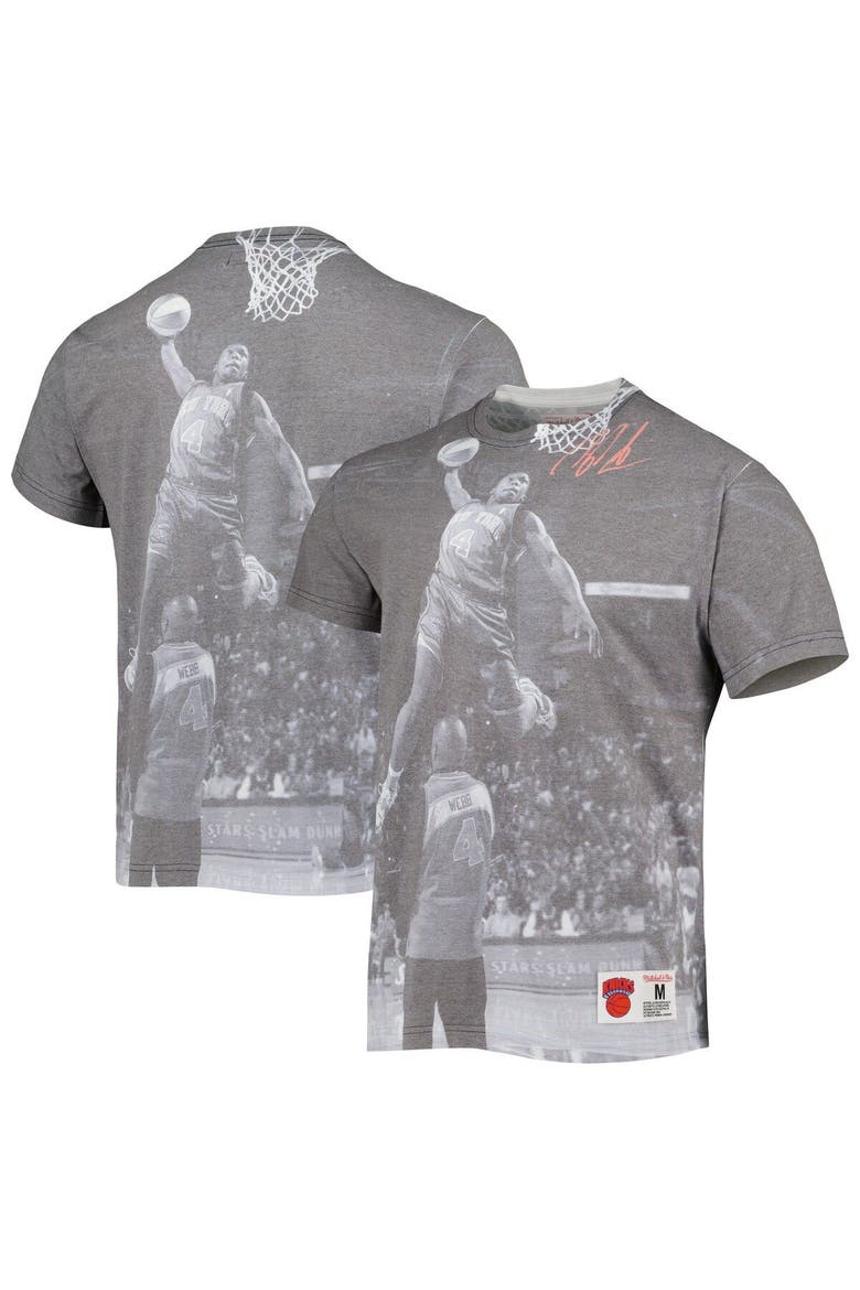 Men's Mitchell & Ness Nate Robinson Heather Gray New York Knicks Above The Rim T-Shirt, Main, color, Heather Gray