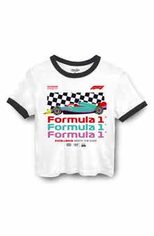 Junk Food Formula 1 Graphic Cropped Ringer T-Shirt