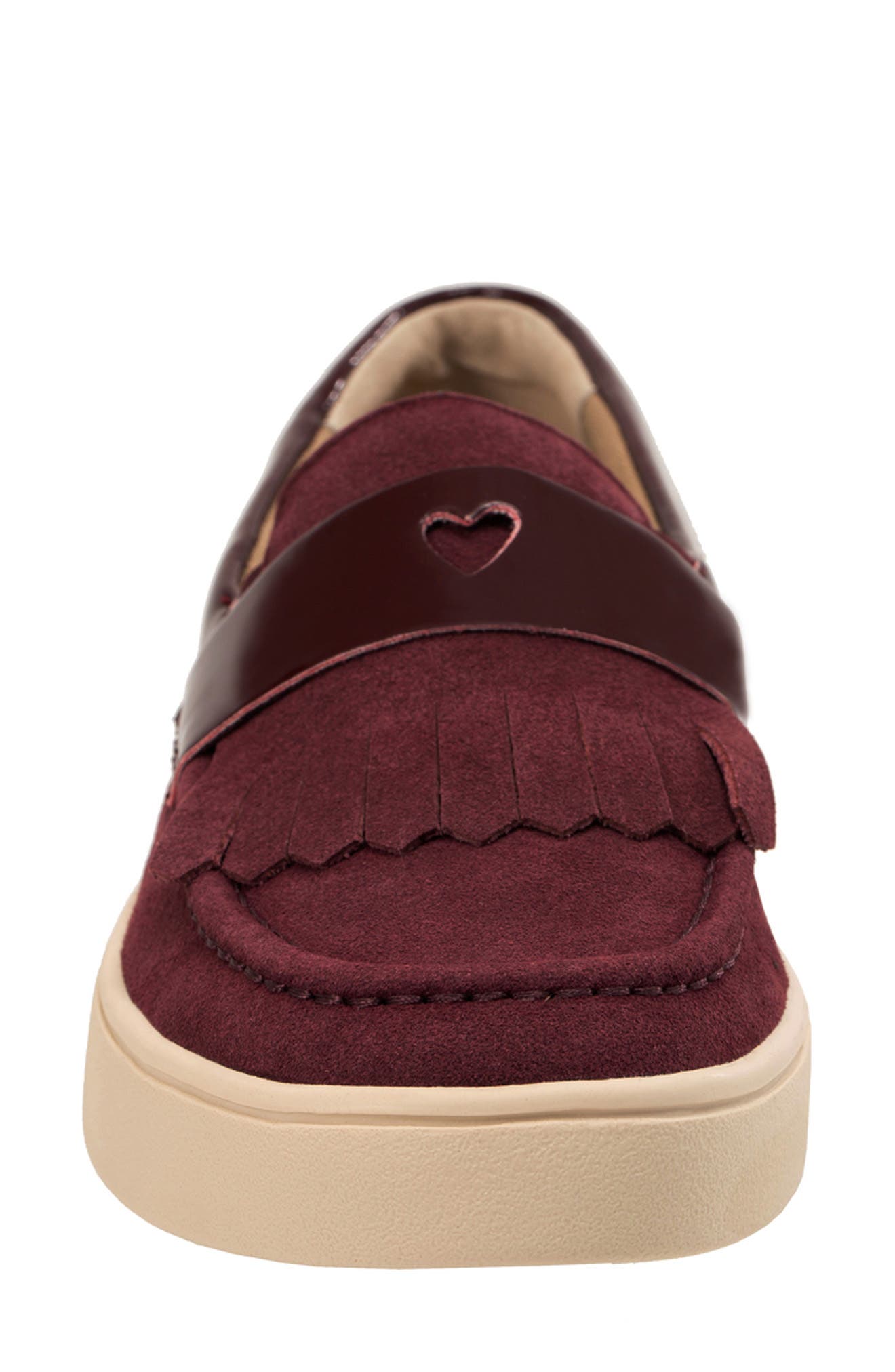 Malibu Kiltie Leather Slip-On Sneaker, Alternate, color, PORT ROYALE