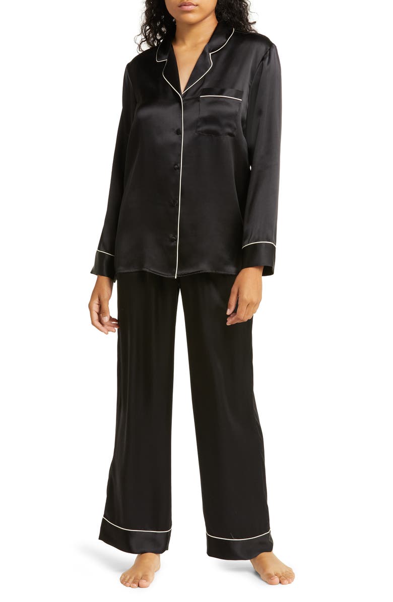 Nordstrom Classic Silk Pajamas, Main, color, 