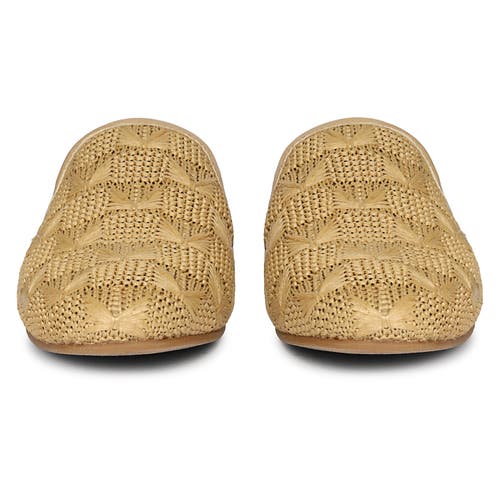 Jelavu Andrea Raffia Slip-on Mule In Beige