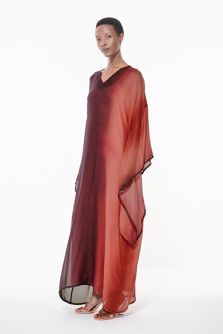 Gradient Print Kaftan Dress, Alternate, color, Multicolor