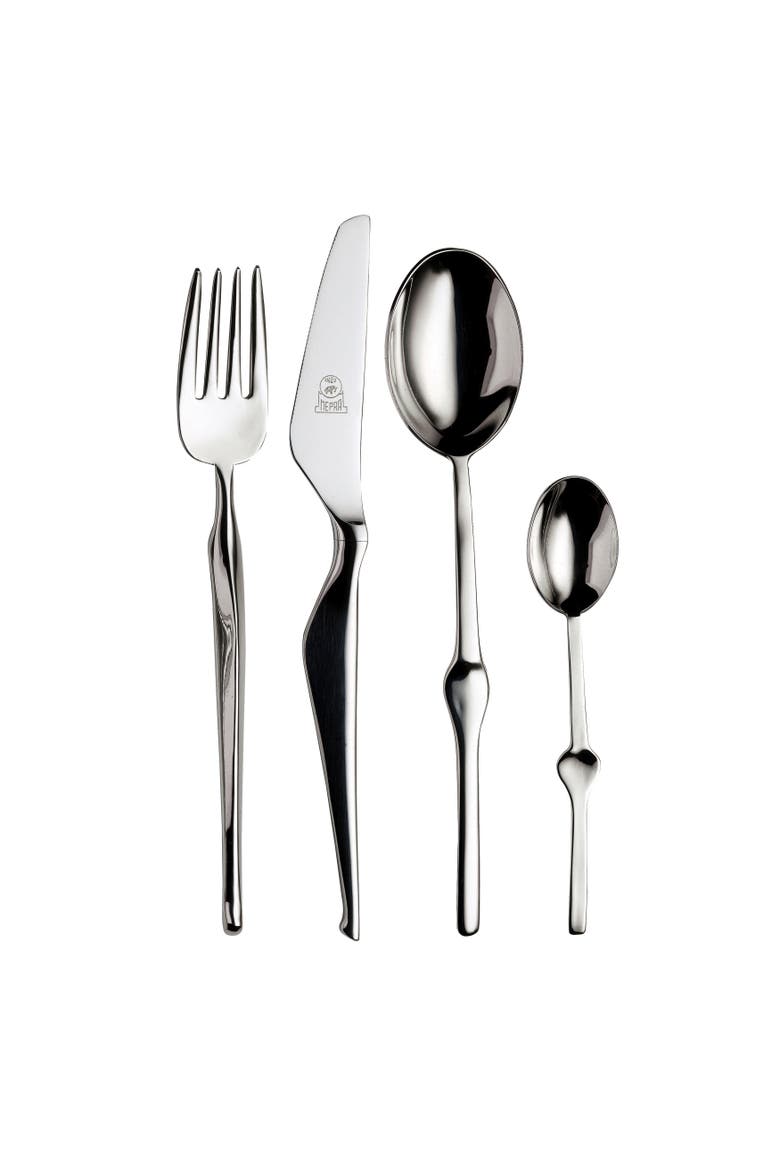 Ergonomica Flatware Set with H/H Knives - 5 Pieces, Alternate, color, Silver