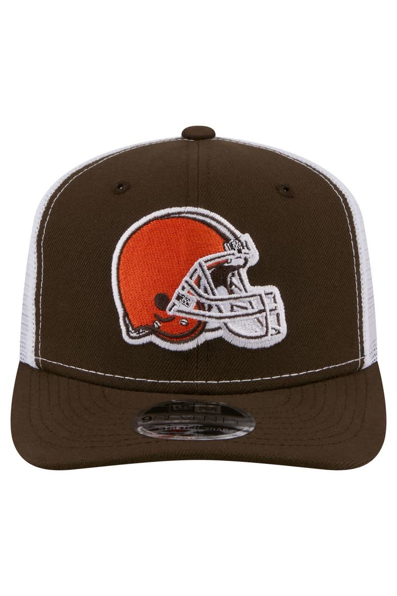 Men's New Era  Brown Cleveland Browns 9SEVENTY Trucker Adjustable Hat, Alternate, color, Brown