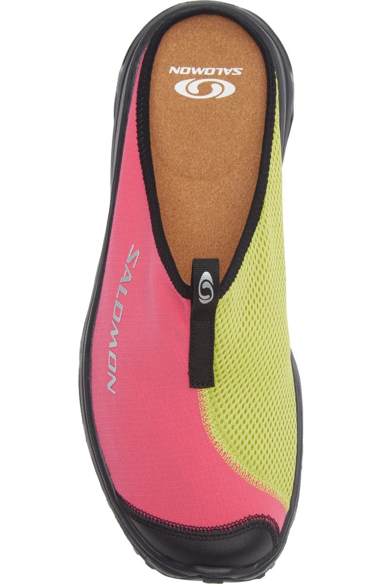 Salomon Gender Inclusive RX Slide 3.0 Sneaker, Alternate, color, Pink Yarrow/ Bright Chartreuse