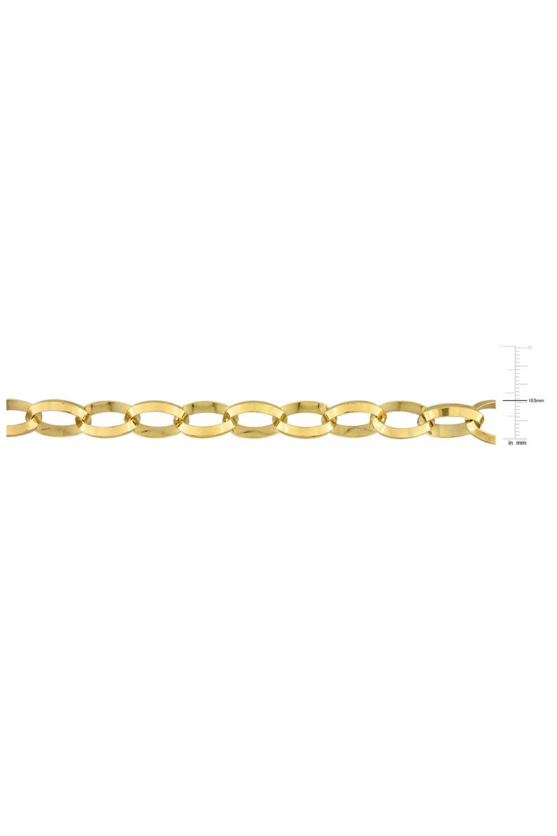 Men's Rolo Link Chain Necklace, Alternate, color, YELLOW