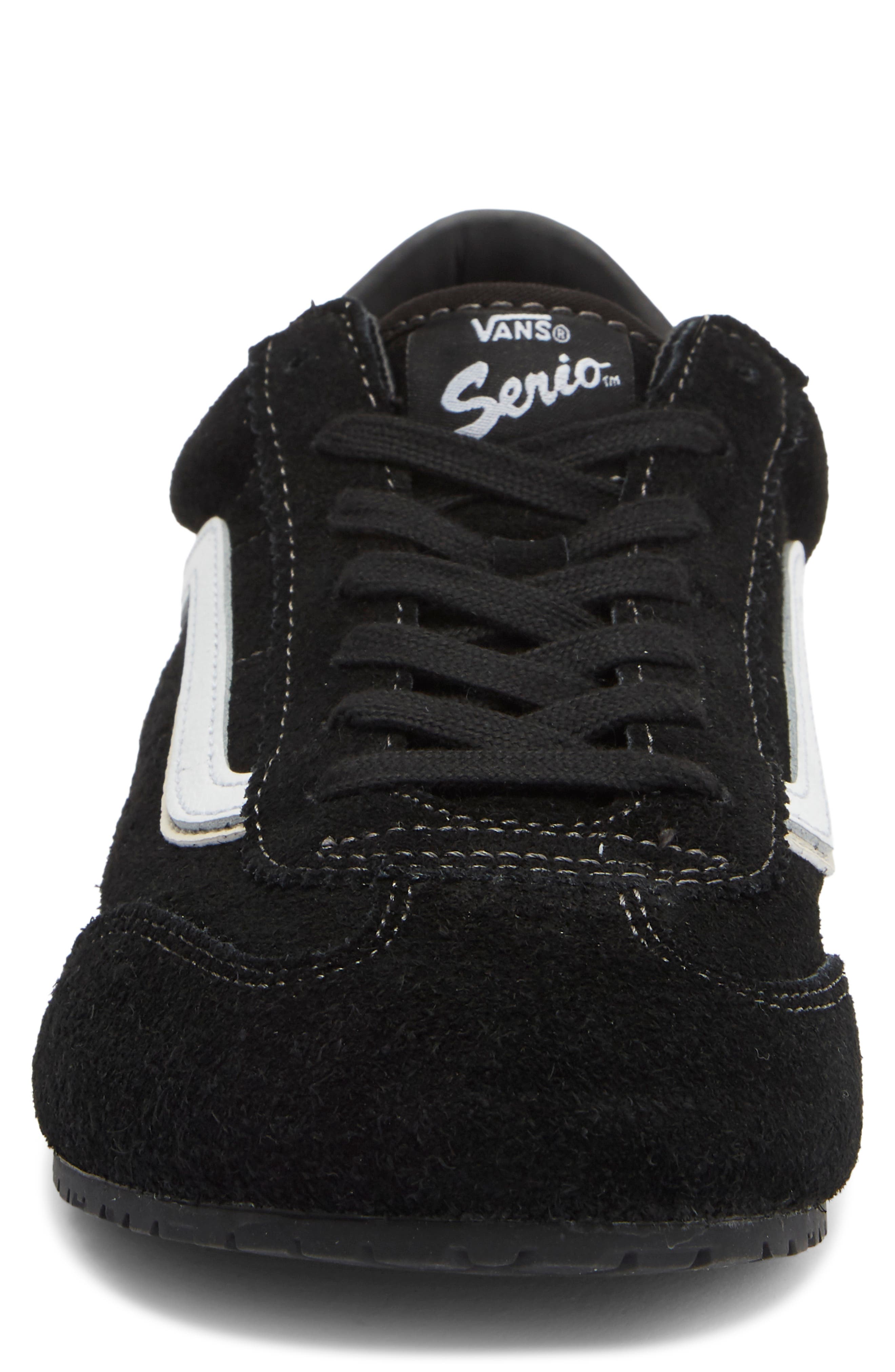 Super Lowpro Leather Sneaker, Alternate, color, BLACK/WHITE
