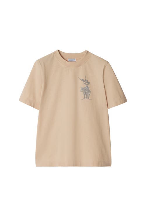Burberry Ekd Cotton T-shirt In Brown