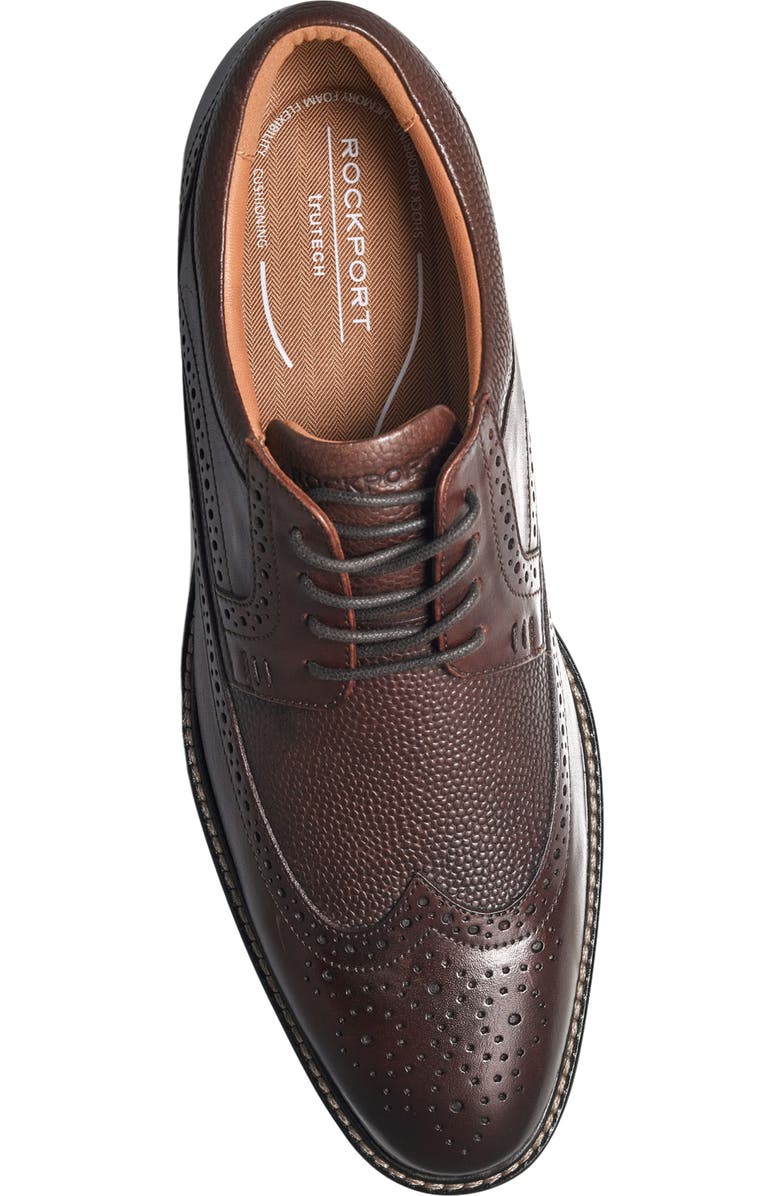 Rockport Fallo Wingtip Derby, Alternate, color, Dark Brown