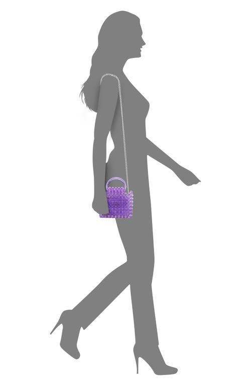 Nina Nylie Top Handle Bag In Purple