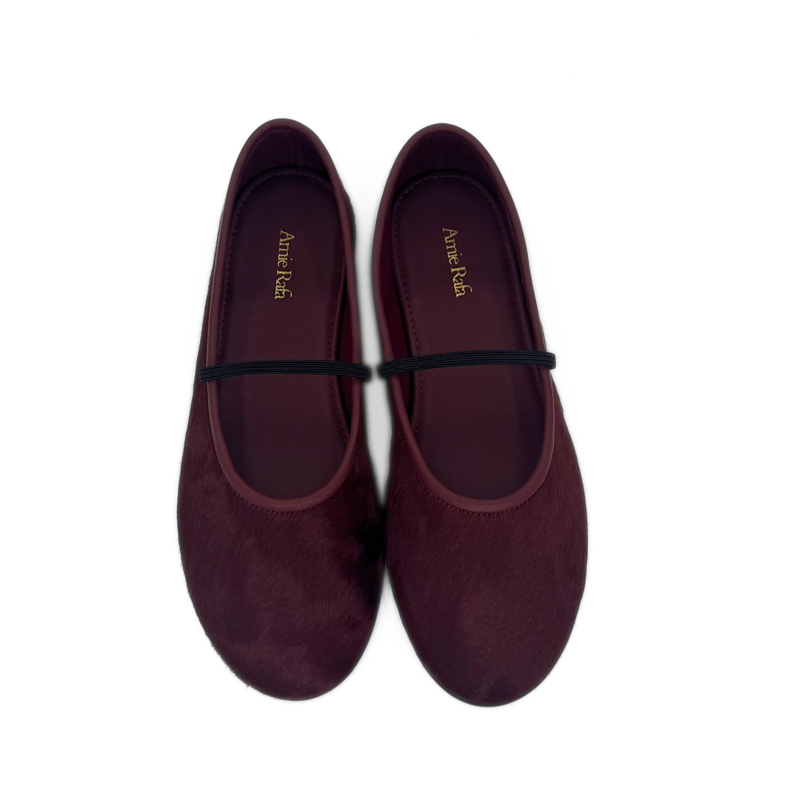 Amber Pony Hair Mary Janes, Alternate, color, Red Pony Hair