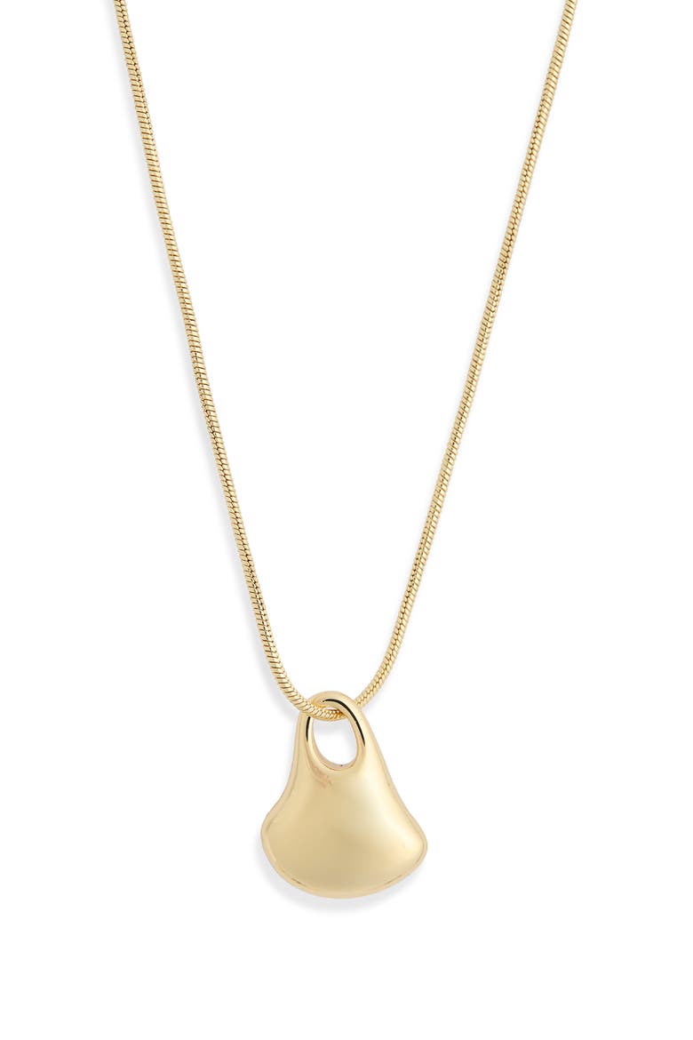 Demi Fine Molten Pendant Necklace, Main, color, GOLD