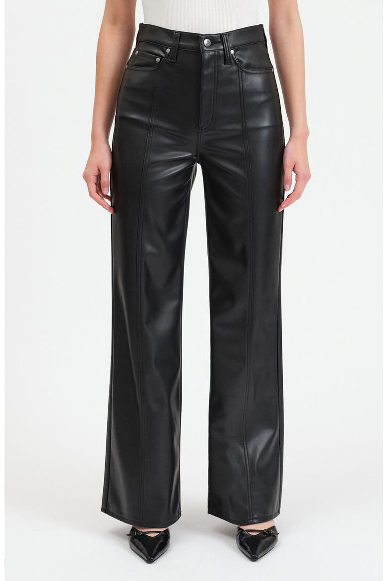 Far Out Faux Leather Wide Leg Pants, Main, color, CINEMATIC