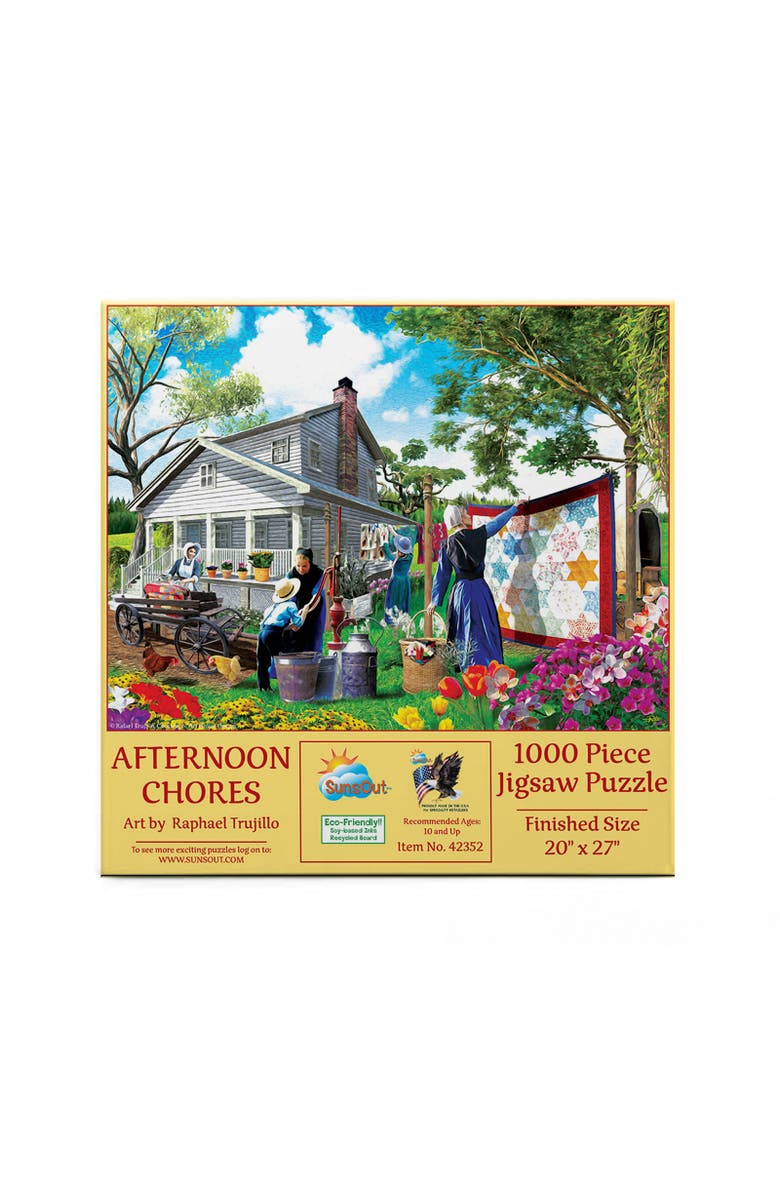Sunsout Afternoon Chores 1000 piece Jigsaw Puzzle for Adults, Alternate, color, Multicolor