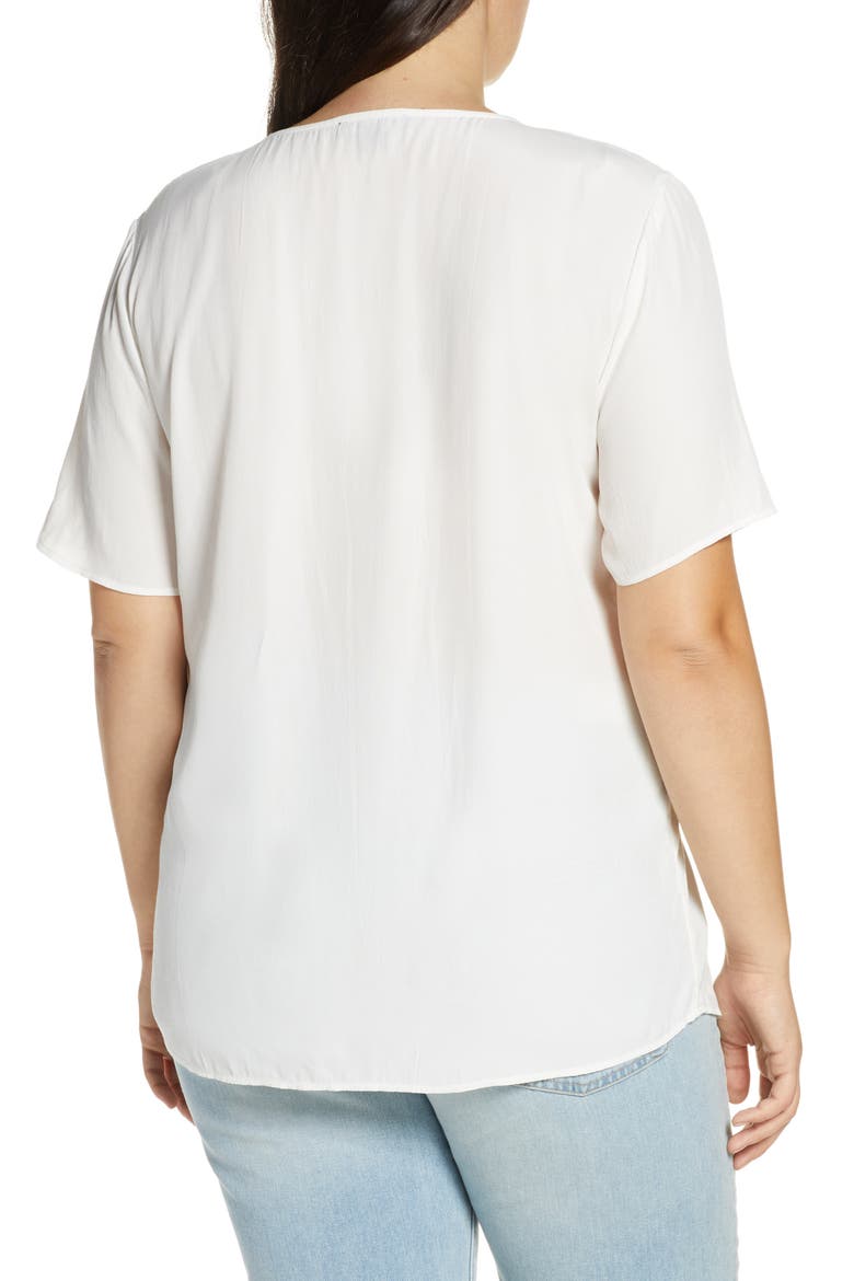 Easy Woven Top (Nordstrom Exclusive), Alternate, color, IVORY CLOUD
