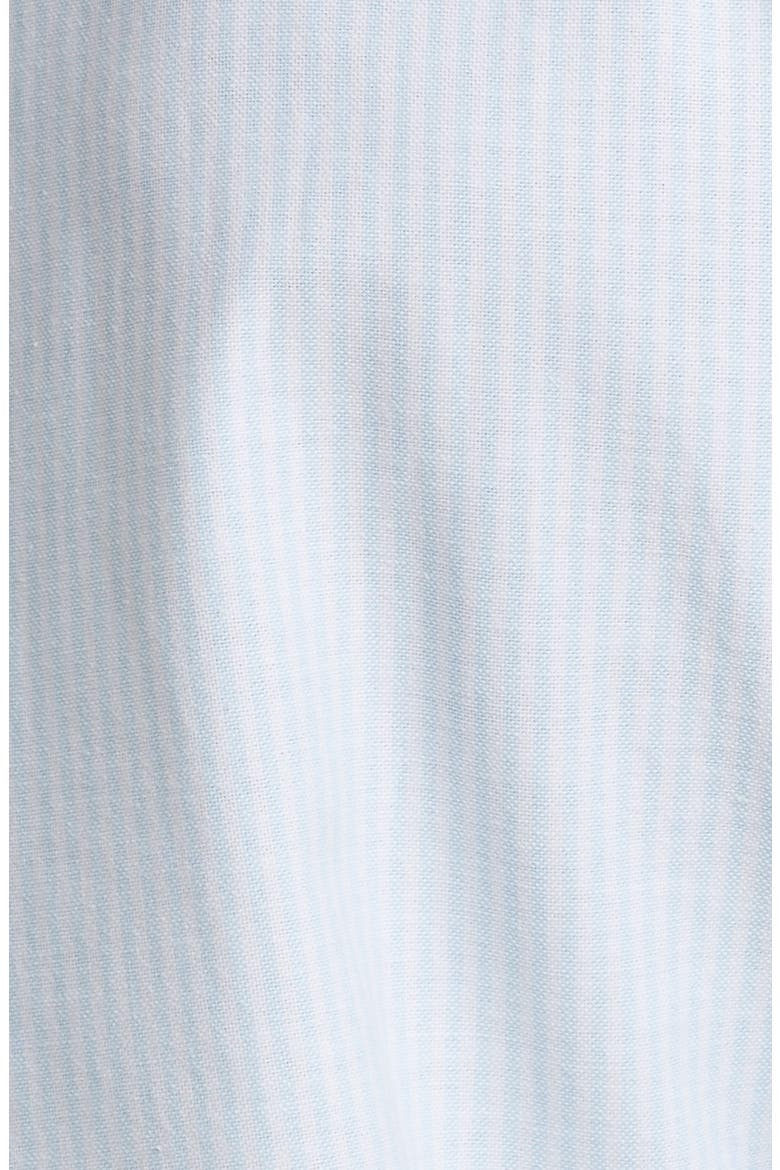 Ticking Stripe Oxford Cotton Button-Down Shirt, Alternate, color, BLUE STRIPES