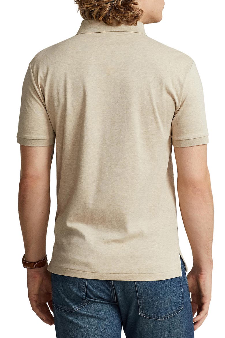 Pima Cotton Polo, Alternate, color, SAND HEATHER