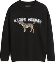 SANTO STUDIO Blurry Dog Knit Sweater