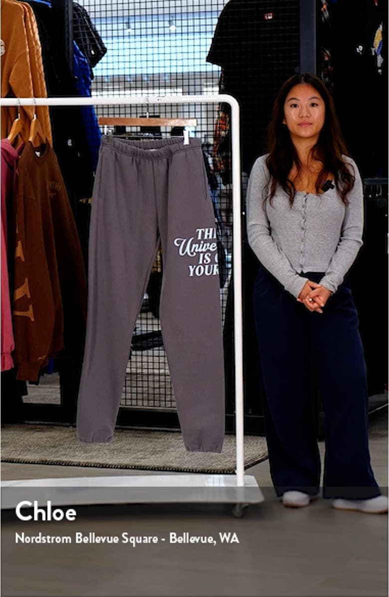 The Universe Graphic Joggers, sales video thumbnail