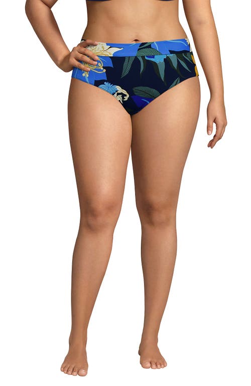 LANDS' END LANDS' END CHLORINE RESISTANT PINCHLESS HIGH WAISTED BIKINI BOTTOMS