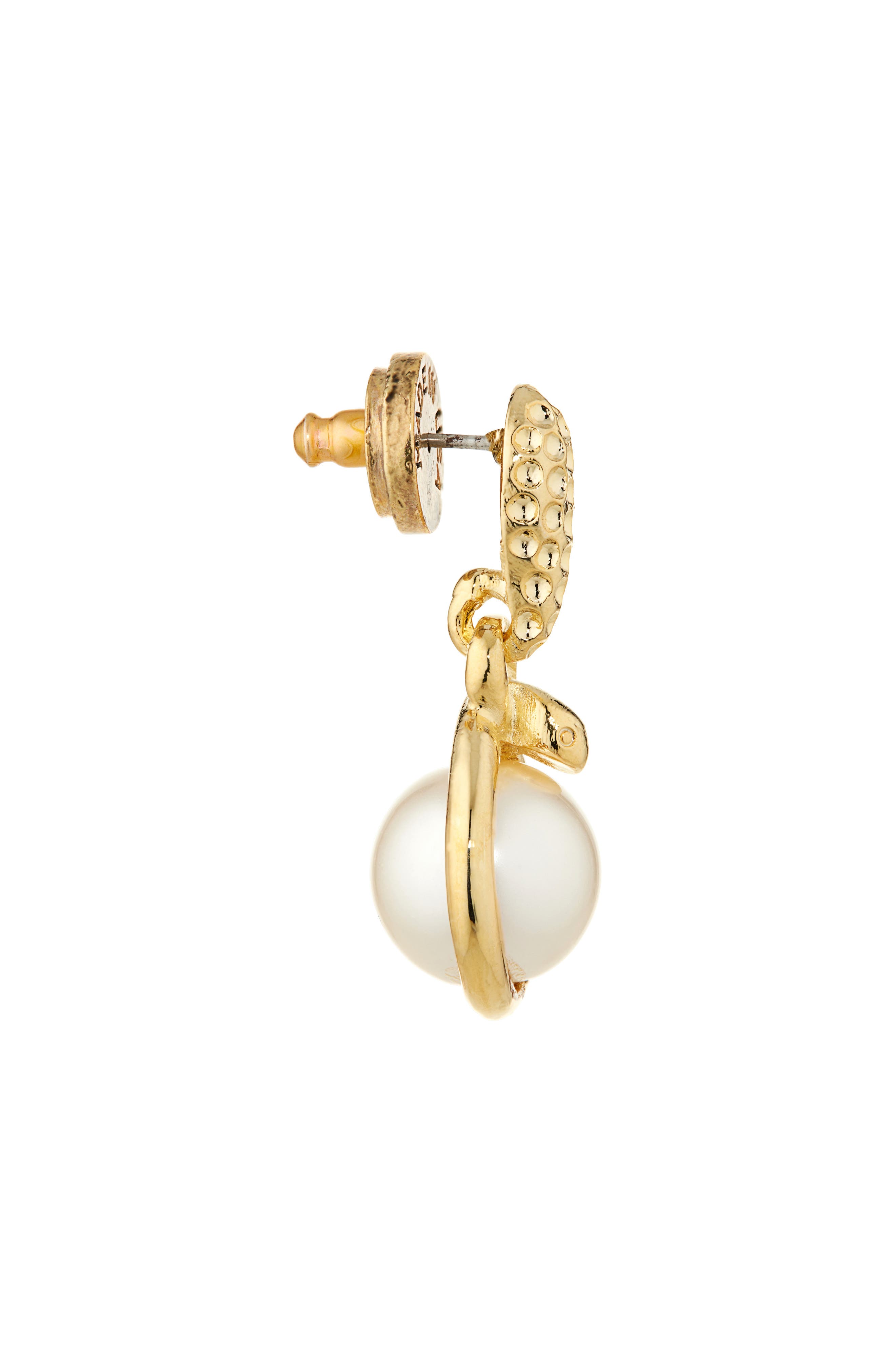 Oscar de la Renta Faux Pearl Snake Drop Earrings (Women) | Nordstromrack