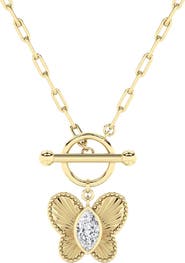 Bliss Diamond Certified 1Ct Diamond Marquise Solitaire Necklace 14k Gold 18"