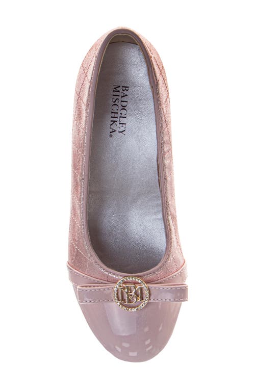 Badgley Mischka Collection Kids' Cap Toe Pump In Pink
