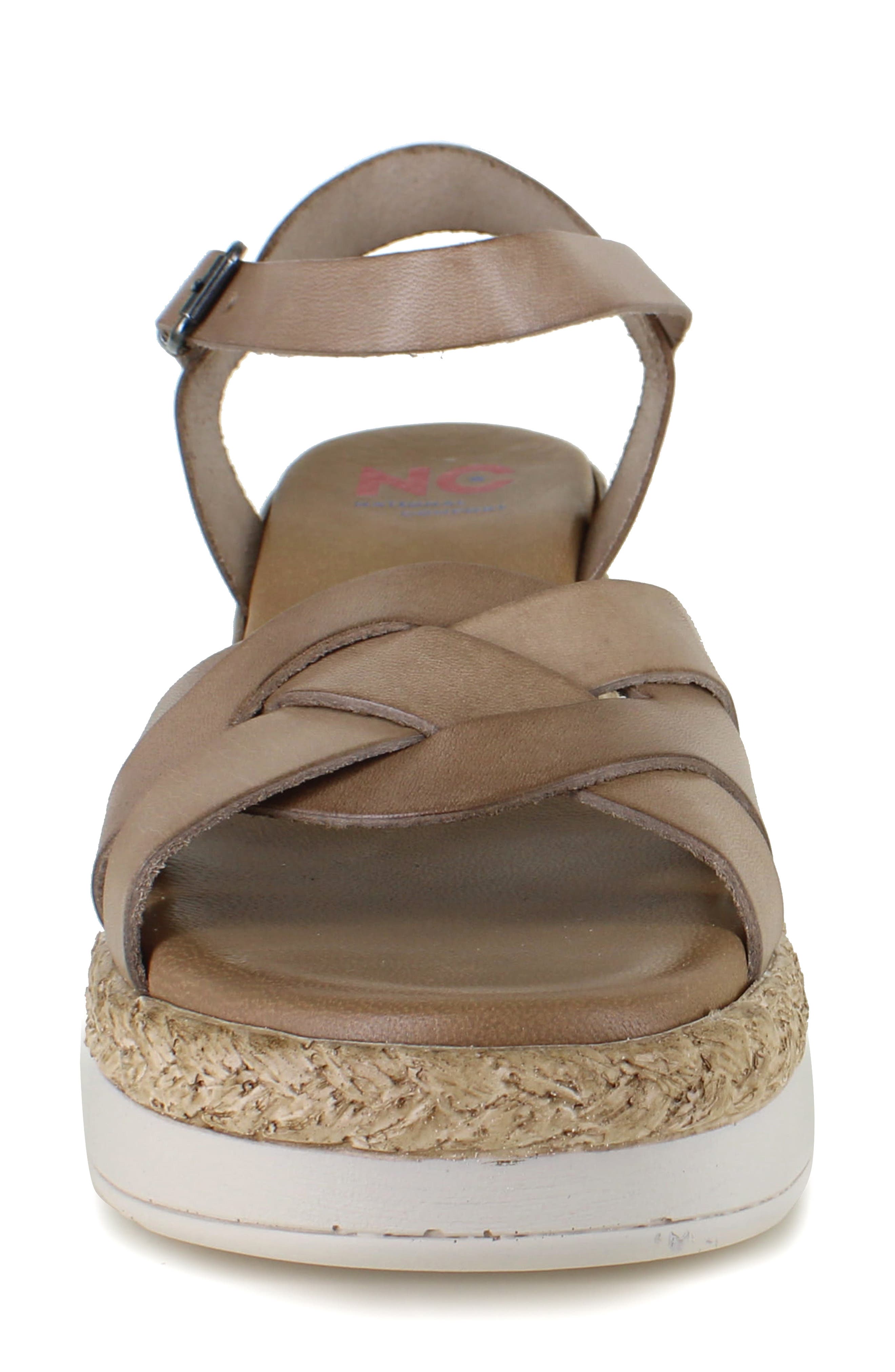 Morella Platform Wedge Sandal, Alternate, color, BROWN LEATHER