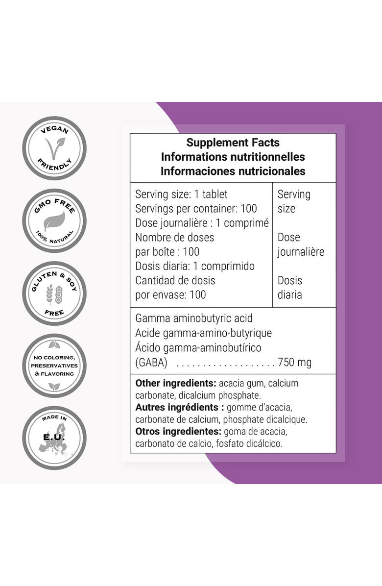 SuperSmart GABA 750mg per Day, Alternate, color, NO COLOR
