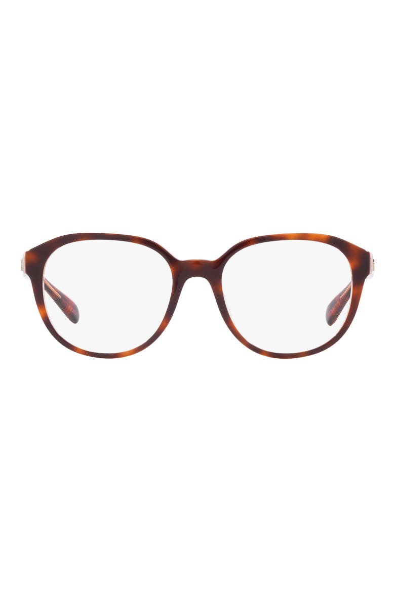 52mm Round Optical Glasses, Main, color, TORTOISE