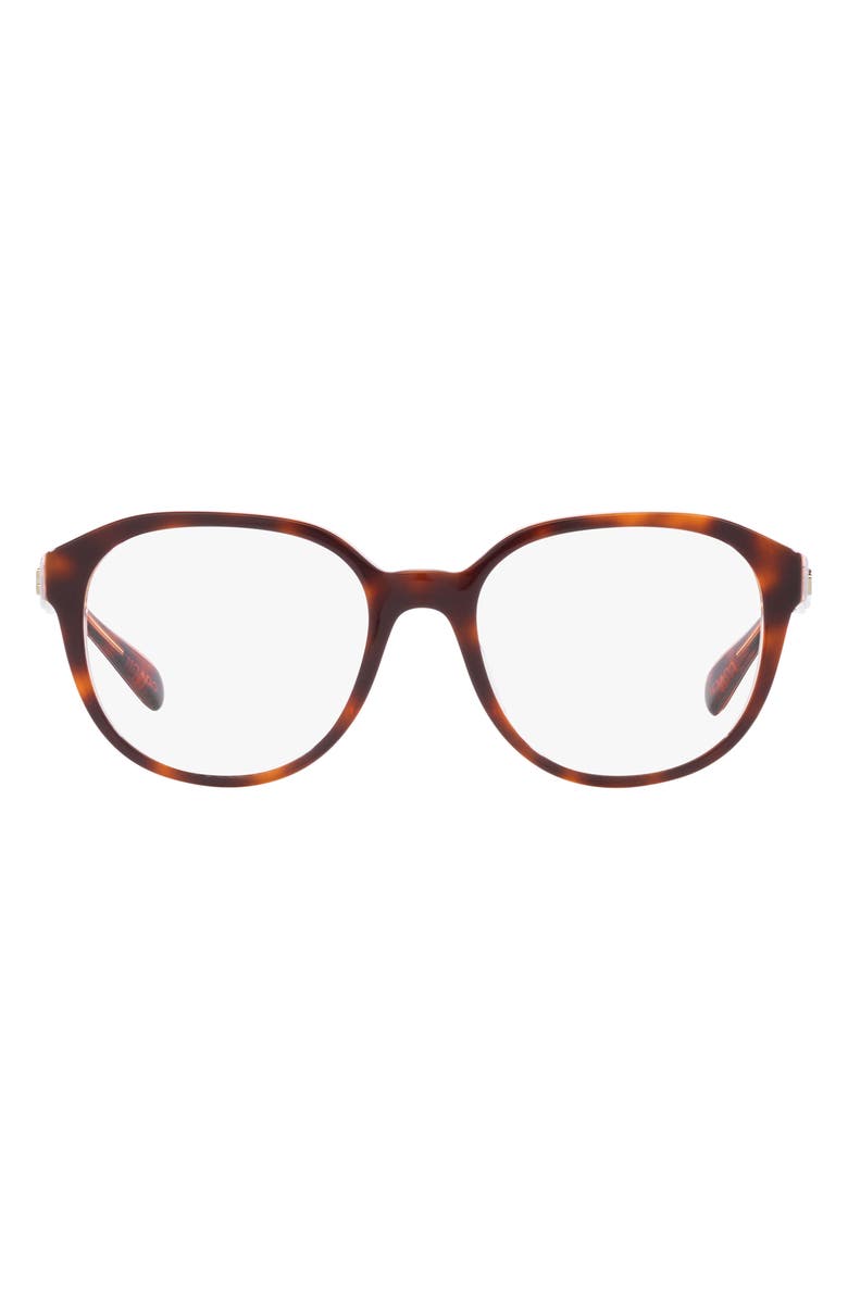 COACH 52mm Round Optical Glasses, Main, color, 
