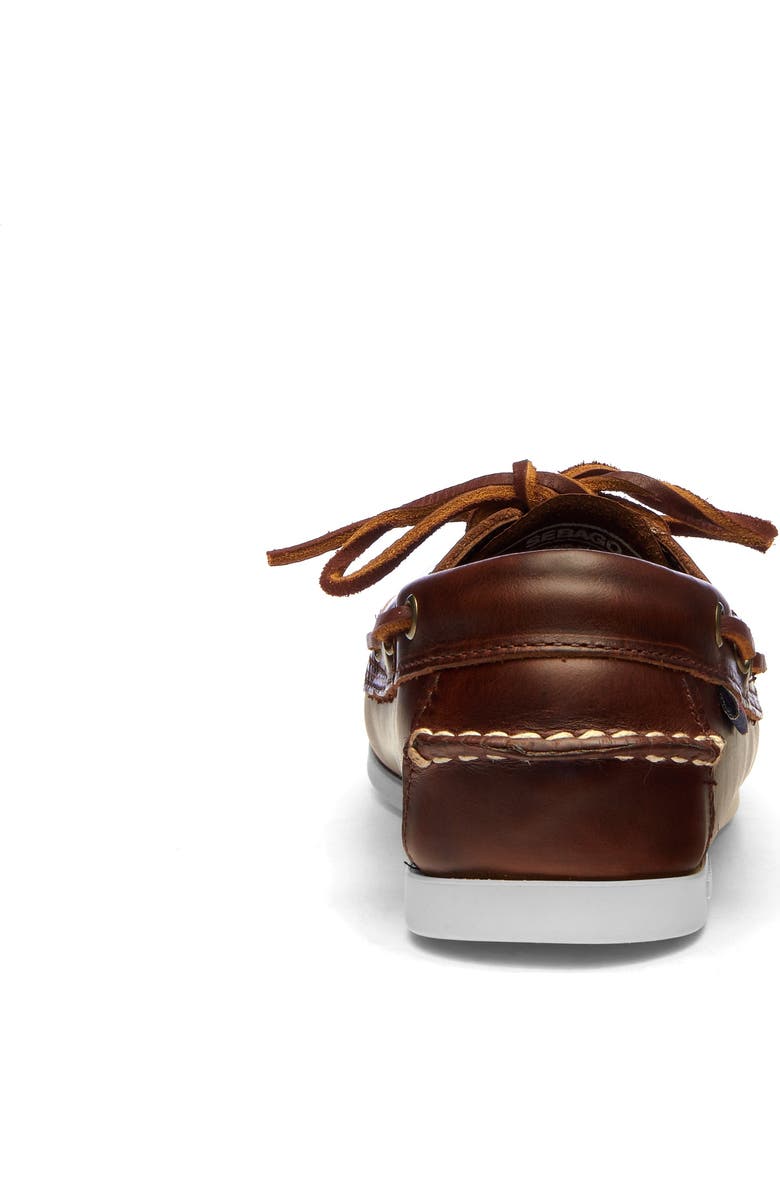 Sebago Jacqueline Waxy Woman Boat Shoes, Alternate, color, Brown