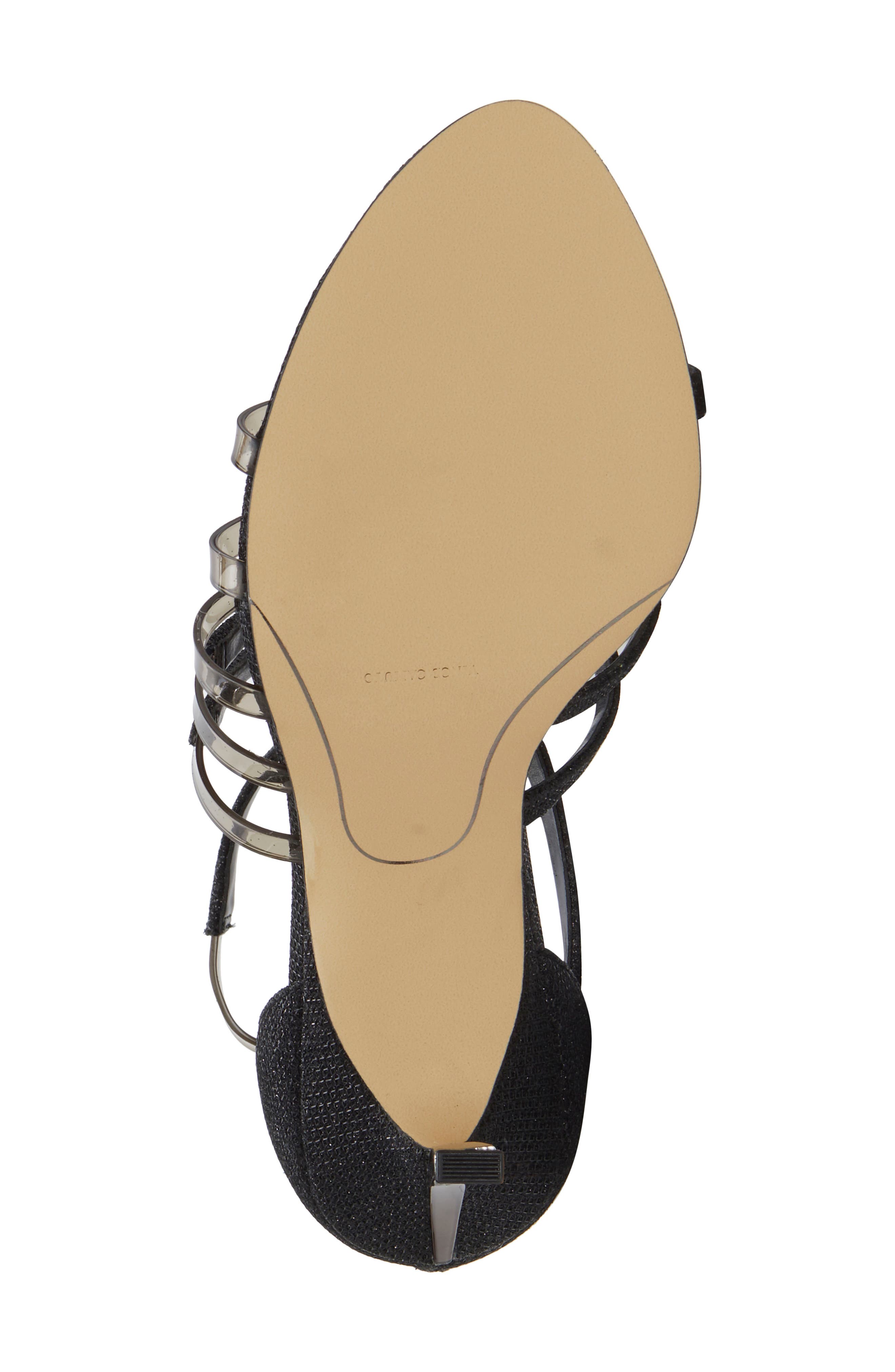 Imagine by Vince Camuto Roselle Metallic & Clear Strap Sandal, Alternate, color, 