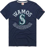 Homage Men's Homage  Navy Seattle Mariners Vamos Tri-Blend T-Shirt