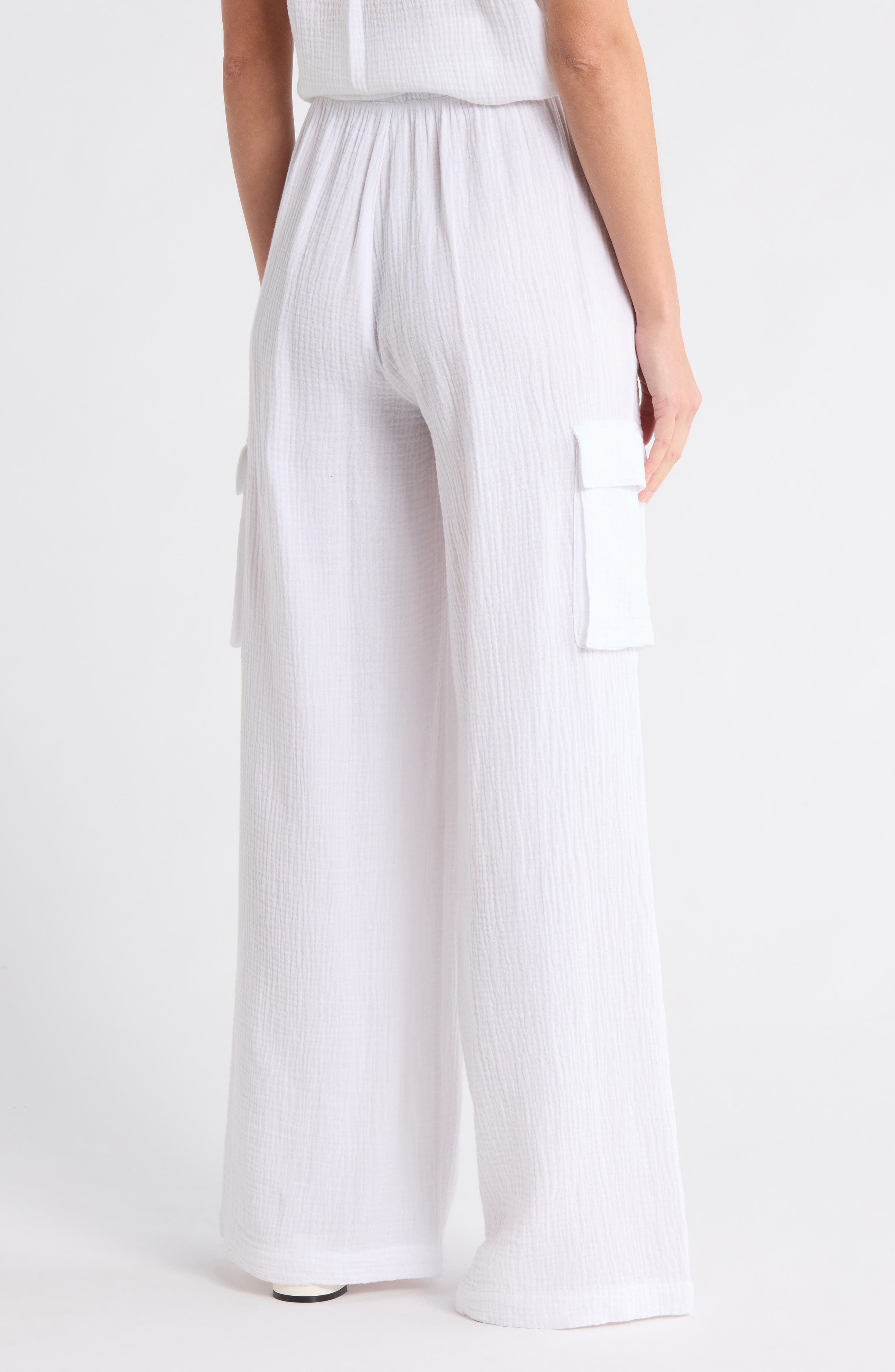 Cotton Gauze Cargo Pants - image 2