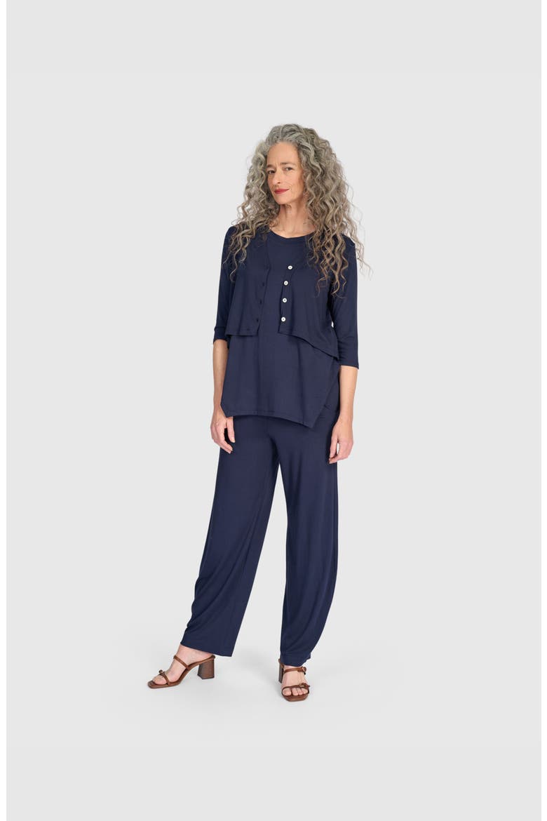 Essential Flow Pants, Alternate, color, Navy