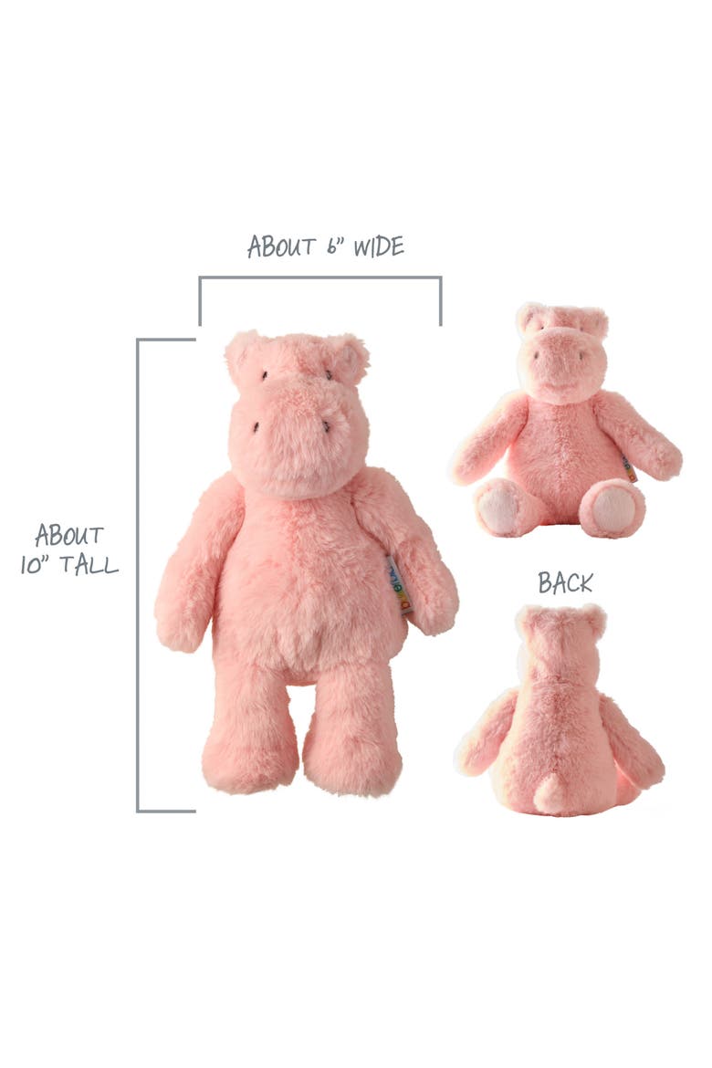 Deano the Dino Snuggle Buddy Plush Toy, Alternate, color, HANNAH THE HIPPO