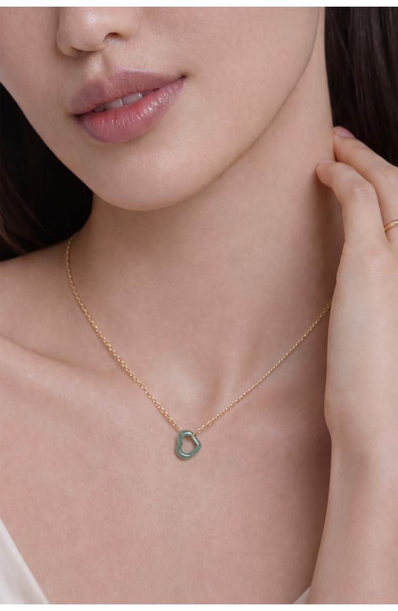 seree Blue Heart Jade Pendant Necklace, Alternate, color, Blue