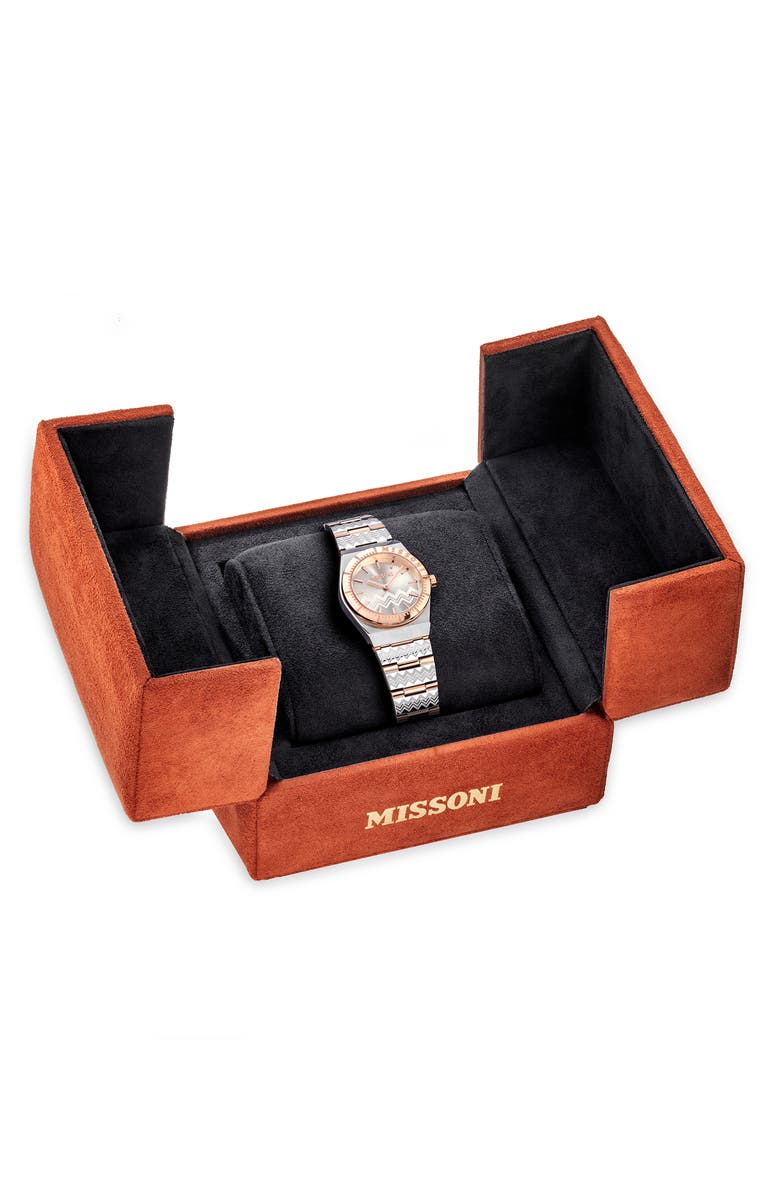 Missoni Milano Bracelet Watch, 29mm, Alternate, color, Two Tone