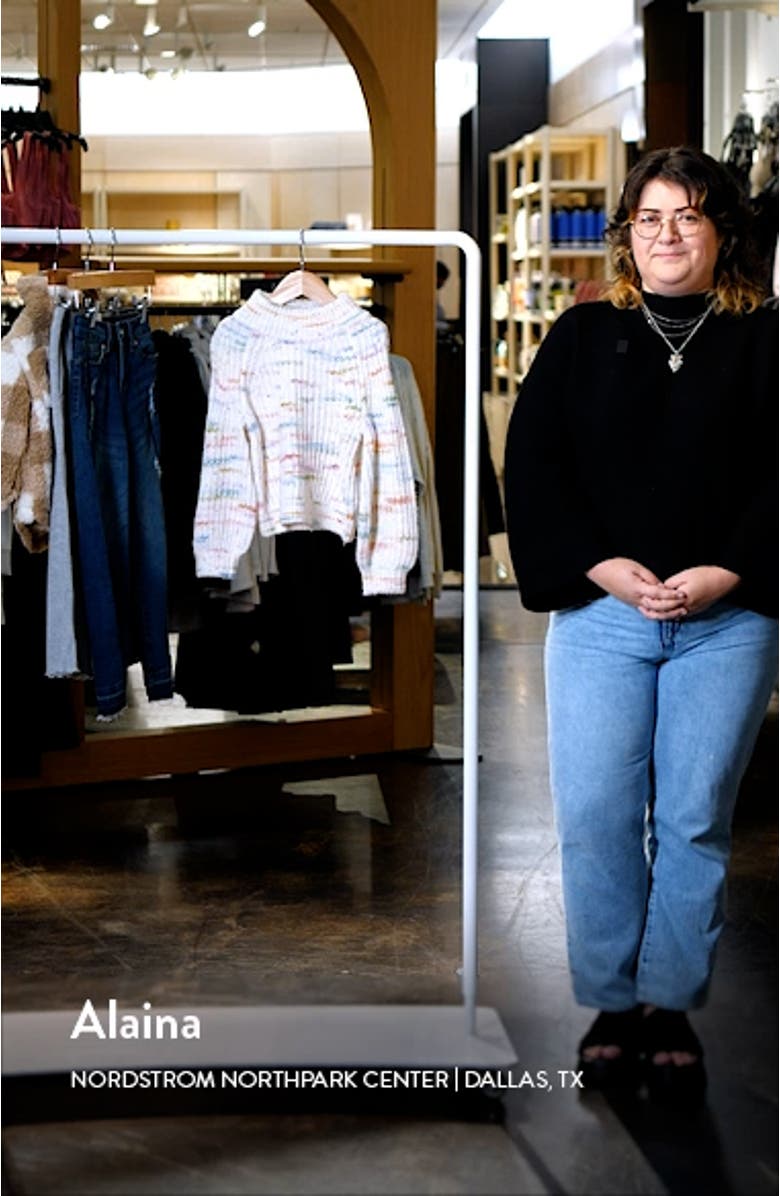 Kids' Space Dye Mock Neck Sweater, sales video thumbnail