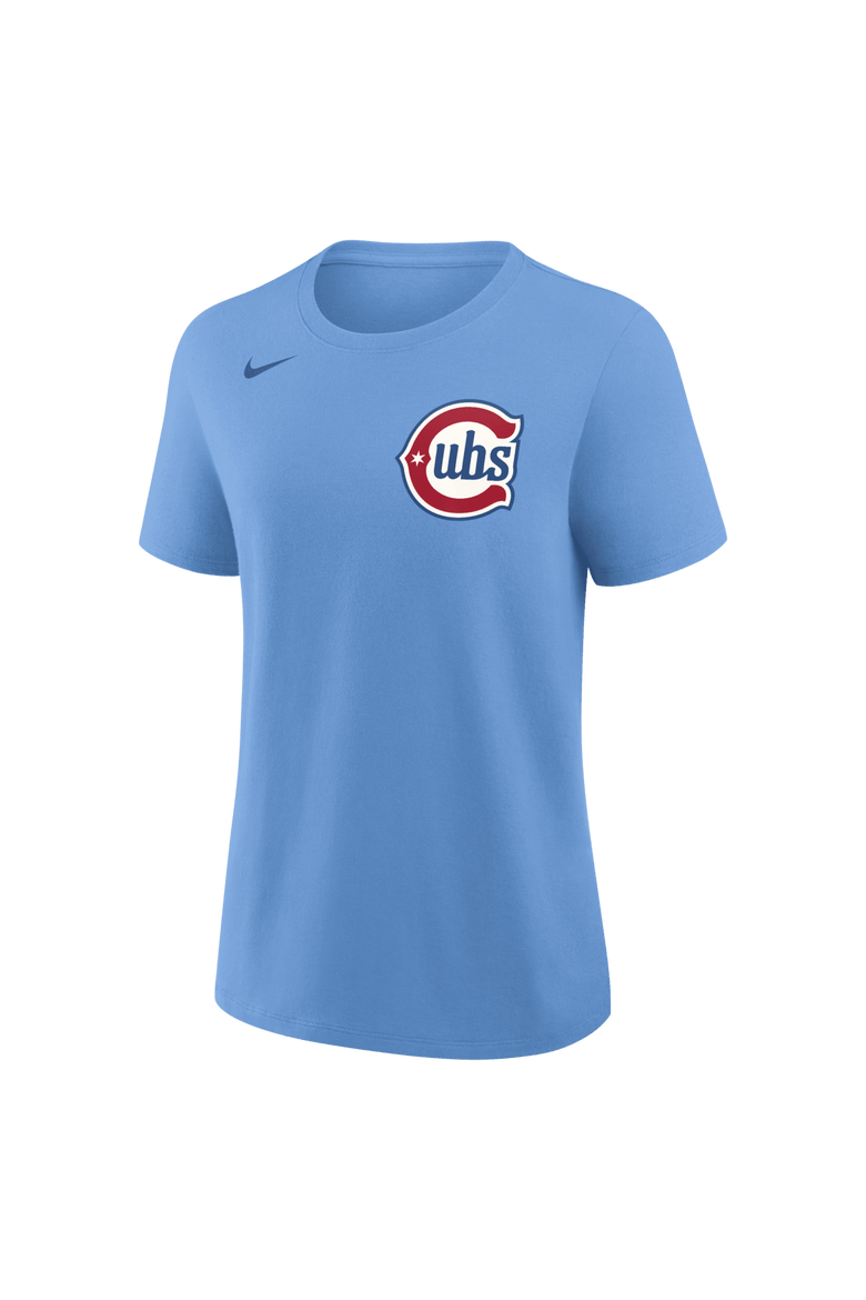 Women's Nike Dansby Swanson Light Blue Chicago Cubs Name & Number T-Shirt, Alternate, color, Light Blue
