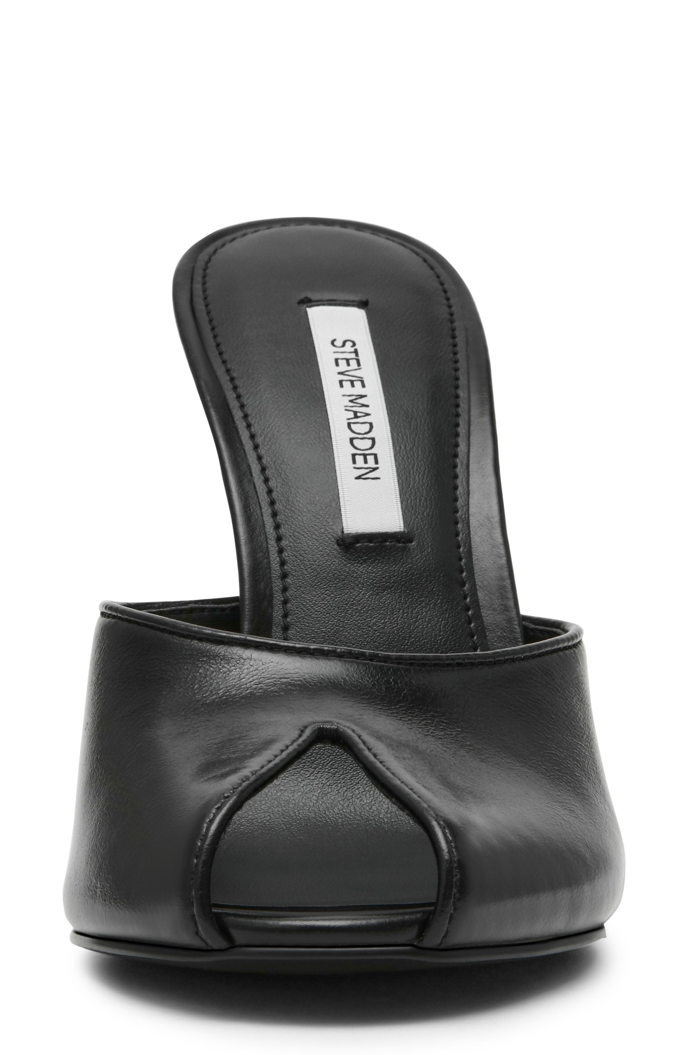 Jules Sandal, Alternate, color, BLACK LEAT