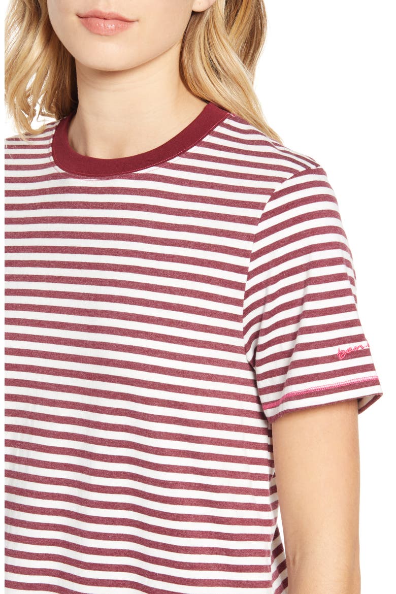Stripe Midi T-Shirt Dress, Alternate, color, MULTI