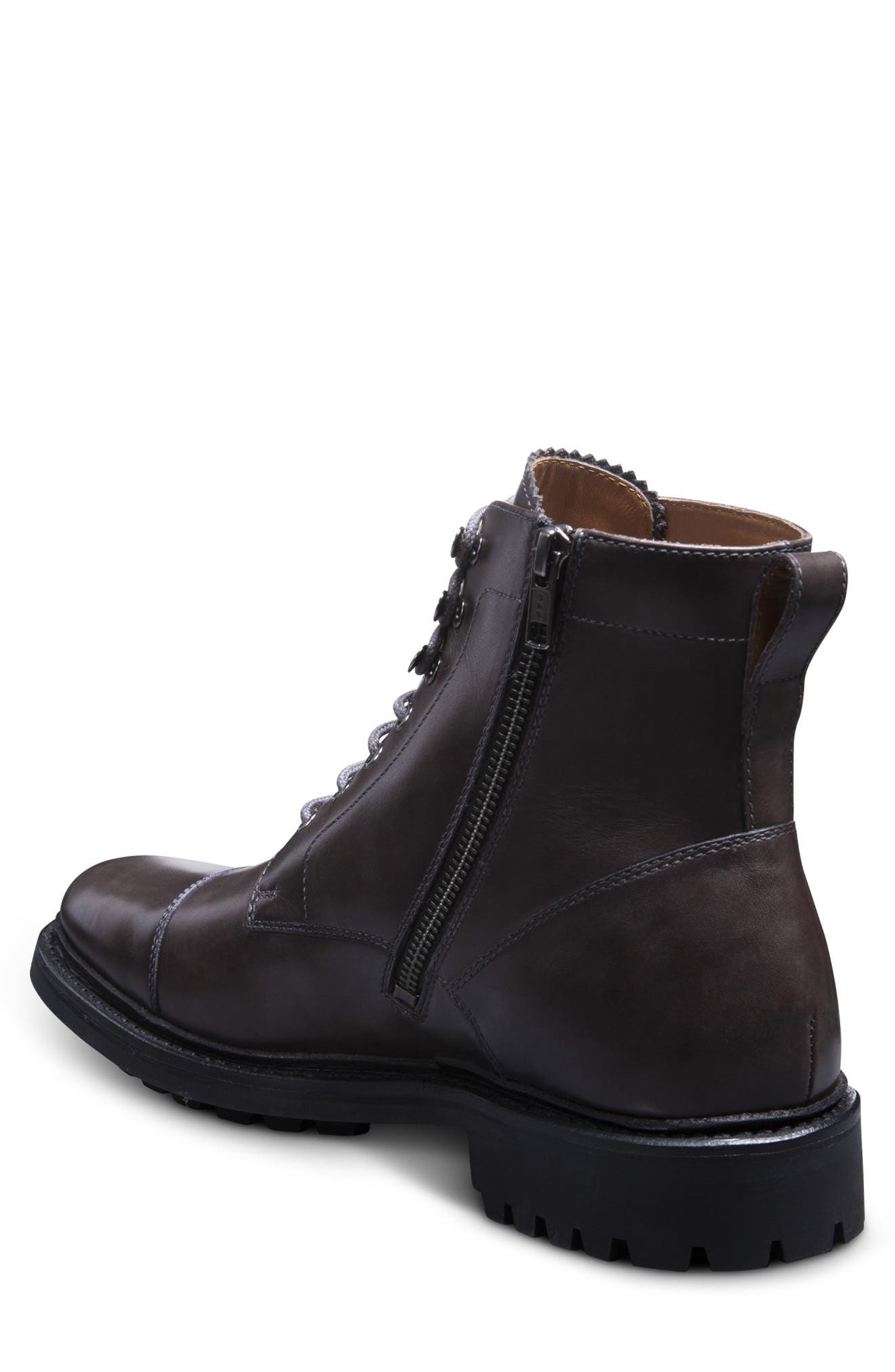 Allen Edmonds Briggs Leather Boot, Alternate, color, Carbon
