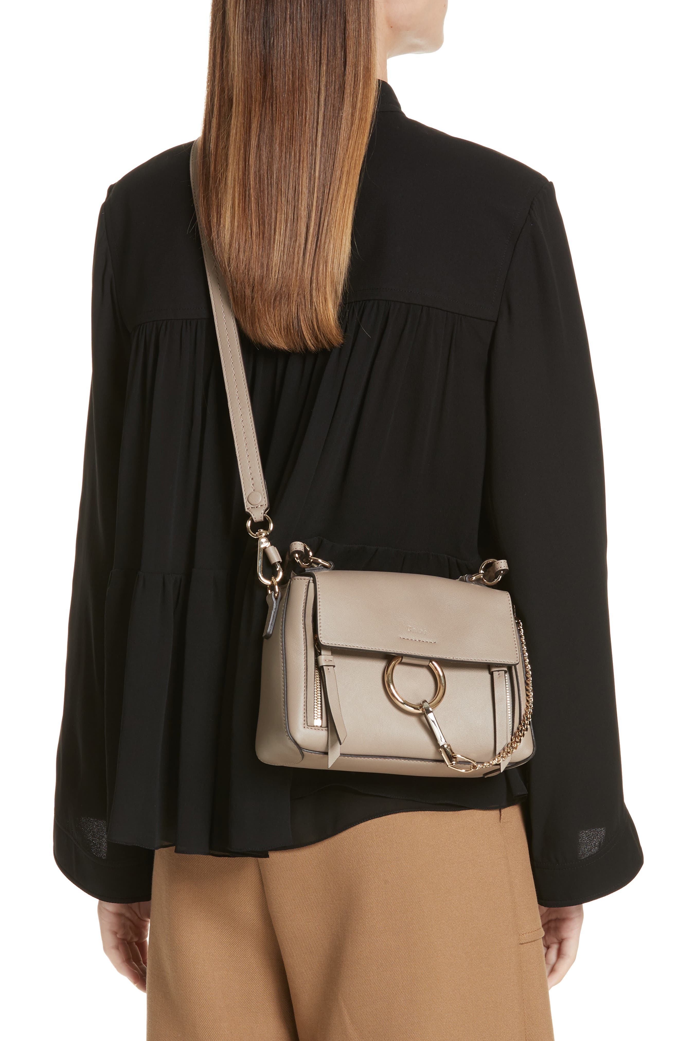 Chloé Mini Faye Day Leather Crossbody Bag, Alternate, color, 