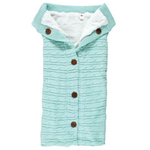 Plush Knitted Fluffy Stroller & Lounge Baby Snuggle Wrap (Baby)