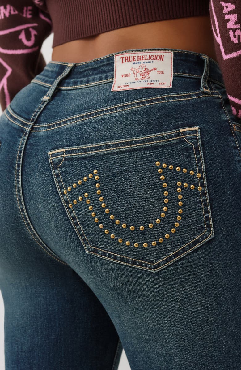 True Religion Halle Skinny Jeans, Alternate, color, Medium Amber Nights Wash